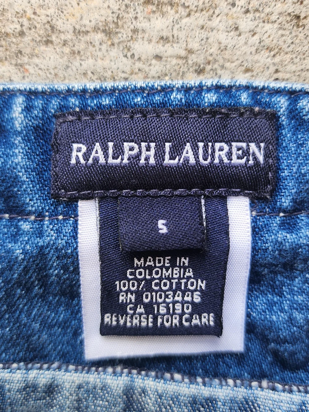 Vintage Ralph Lauren Girls Denim Dress Polo Bear Embroidered Jumper Size 5